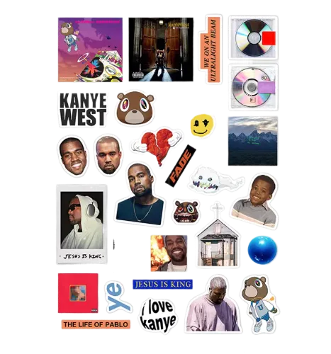 KANYE WEST STICKERS