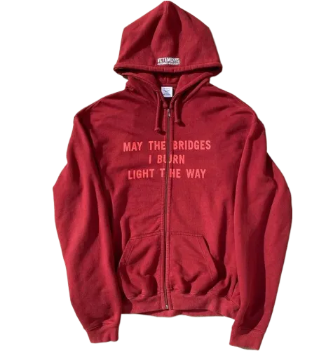 VETEMENTS BRIDGES ZIP UP