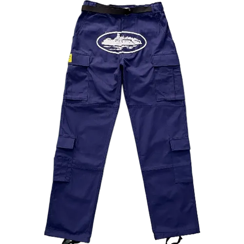 corteiz pants Cargo Navy Blue