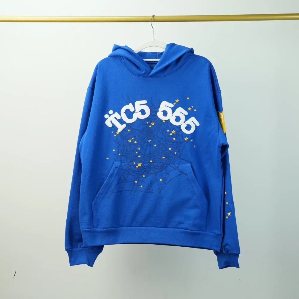 SP5DER TC5 555 HOODIE BLUE