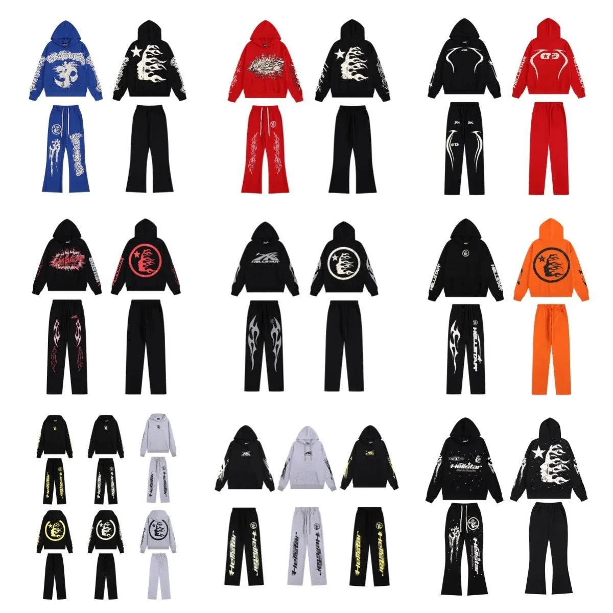 Hellstar hooded sweatshirt pants (8)