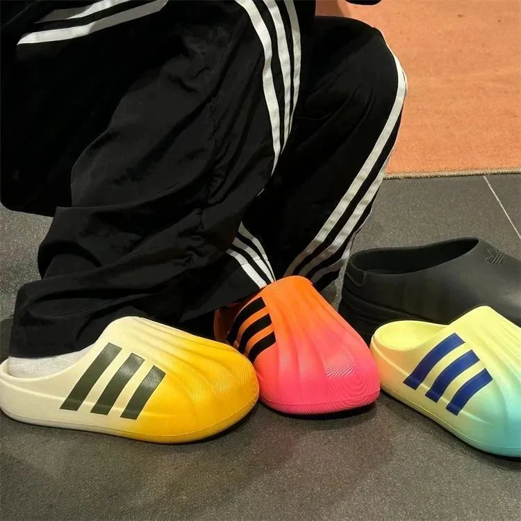 [adidas]Summer New Shell Head Half Dragged Clover Men's and Women's Baotou One Foot Versatile Thick  (33)