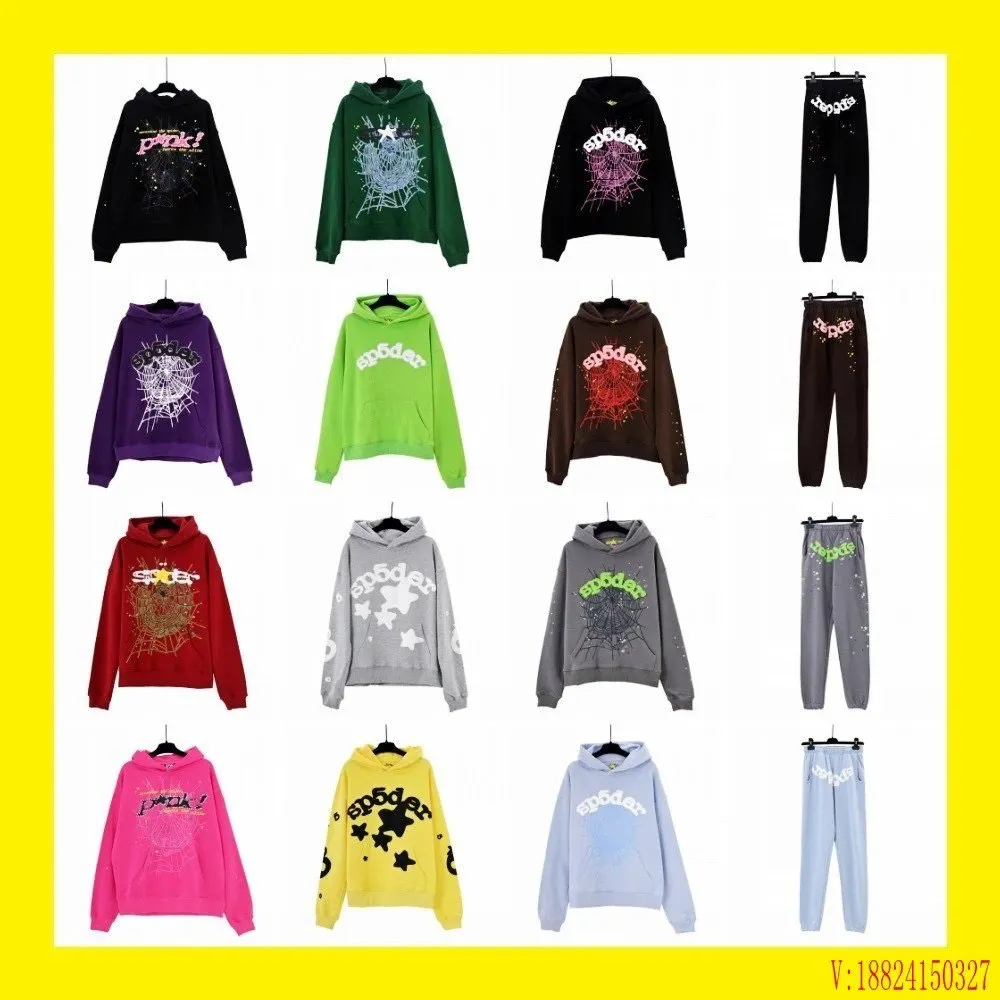 hip-hop singer sp5der printed couple hoodie, men's and women's hoodie, sports suit
 (81)